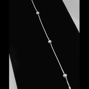 Elegant Silver Beaded Bracelet 925